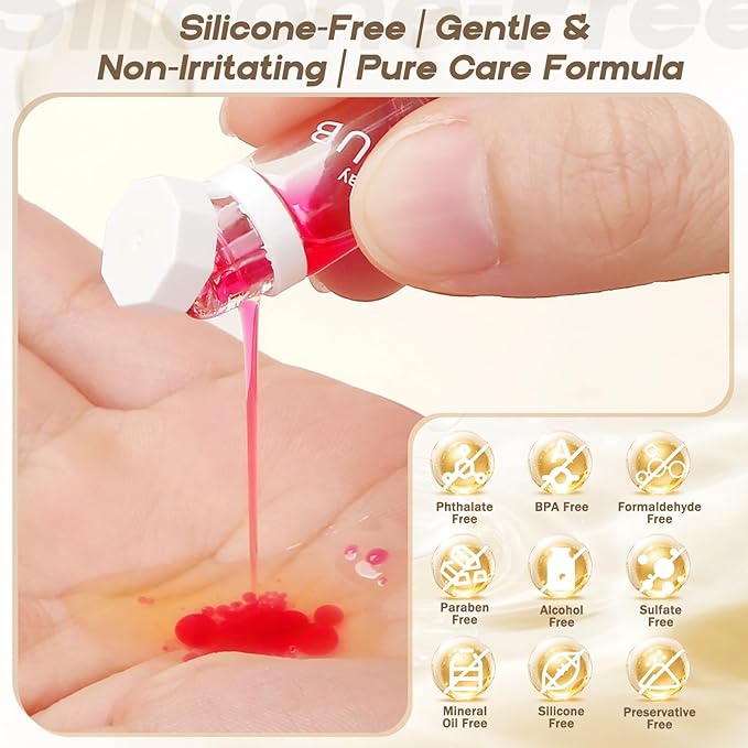 Hair Oil Perfume - 40 Pcs Hair Perfume & Oil Serum Treatment Avocado Nourishing Shining for Women Man Frizz Dry Damaged Hair, Leave-in Serum Long Lasting Scent (Wild Rose)