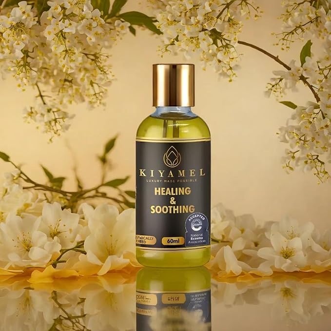 Healing & Soothing Essential Oils for Itchy Dry Skin, Restorative Body Oil with Vitamin E, Argan, and Jojoba, Moisturizing and Soothing Skincare for Adults and Kids