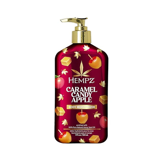 Hempz NEW Caramel Candy Apple Body Moisturizer, Body Lotion, Fall & Winter Skin Care for Men & Women, Limted Edition, 17 fl.oz.