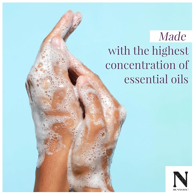 Dr. Natural Castile Liquid Soap - Multi-Use Body Wash, Shampoo and Face Wash - Hydrating Body Soap for Skin, Hair, Pets and Home - Peppermint - 16 oz