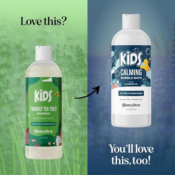 Cleansing Kids Shampoo for Dry Scalp - Dry Flaky Scalp Care Shampoo for Kids and Hair Build Up Remover with Tea Tree Oil and Rosemary Essential Oils for Hair Care - Kids Scalp Cleanser for Build Up