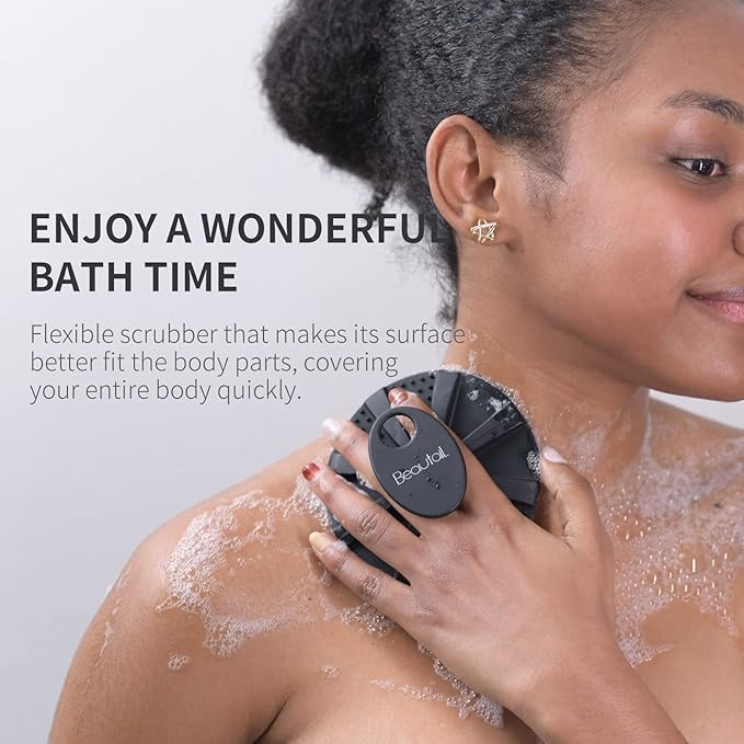 Silicone body scrubber shower bath