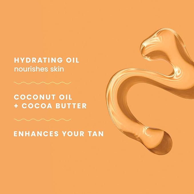 Hawaiian Tropic Dark Tanning Oil, 8oz | Moisturizing Body Oil with Cocoa Butter, Tan Enhancer, 8oz each Twin Pack