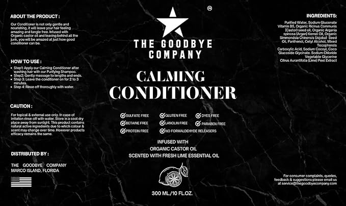 Castor Oil Shampoo and Conditioner Set; Dry Scalp Dandruff Treatment; Organic, Sulfate Free, Moisturizing Shampoo and Conditioner Set for Hair Care and Repair; Made in USA, 10 oz Bottles