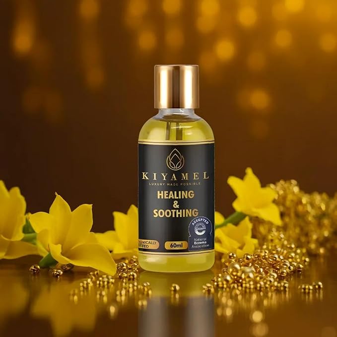 Healing & Soothing Essential Oils for Itchy Dry Skin, Restorative Body Oil with Vitamin E, Argan, and Jojoba, Moisturizing and Soothing Skincare for Adults and Kids