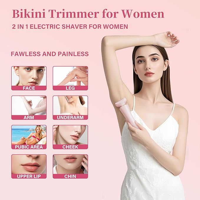 Electric Razors for Women Bikini Trimmer for Women Shaver for Women Private Area Travel Razors for Women Bikini Trimmer Hair Removal Device Bikini Shaver Womens Facial Hair Remover