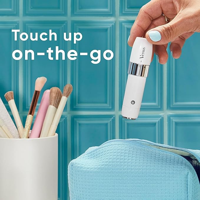 Gillette Venus Mini Facial Hair Remover for Women's Face, Portable Electric Shaver/Razor, Hair Removal for Women, Dermaplaning Tool, Trimmer