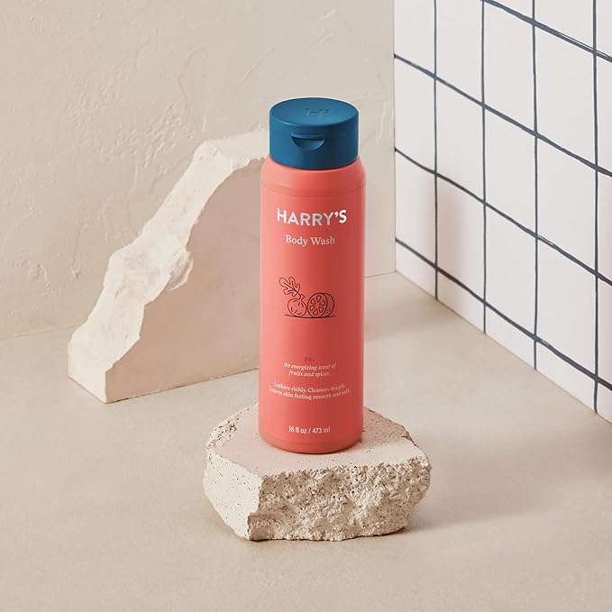 Harry's Body Wash Shower Gel for Men - Fig Scent - (3 Pack) 16 fl oz - Sensitive Skin Body Wash - No Parabens, Sulfates, or Dyes