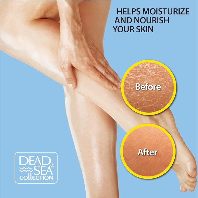 Dead Sea Collection Body Oil for Dry Skin- Scented Coconut – Vitamin E Moisturizing & Nourishing, Anti-Aging & Skin Elasticity Support for Face Pack of 2 (4 Fl. Oz Each)