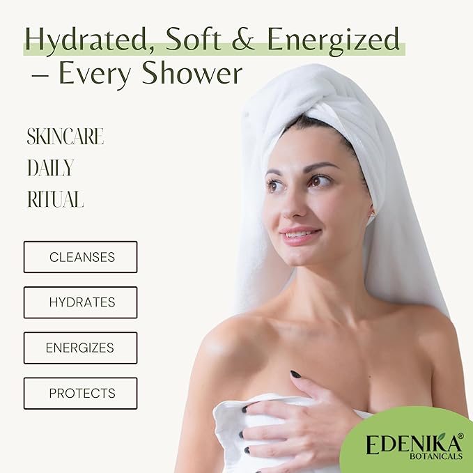 Lemongrass Body Wash with Vitamin E, Cleanses, Refreshes & Invigorates, Shower Gel for Dry and Sensitive Skin, Women & Men, Organic & Natural, 16 fl oz