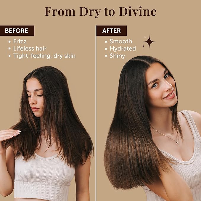 Dubai Premium Elixir – Moroccan Argan Oil for Silky Hair & Skin – Lightweight Hydrating Moroccan Hair Oil & Body Oil – Add Shine, Smooth Frizz, Moisturize Skin – Nourishing Hair Treatment Oil