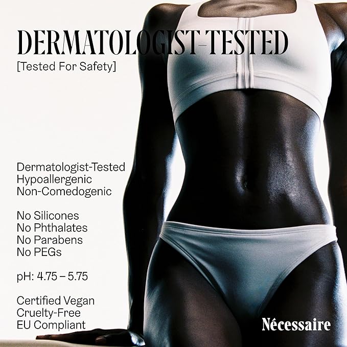Nécessaire The Body Lotion with Pump. Santal. Multi-Peptide Firming Lotion to Moisturize, Firm, Strengthen. 2.5% Niacinamide, Vitamin C/E + Omega 6/9. 450ml / 15.2 fl oz