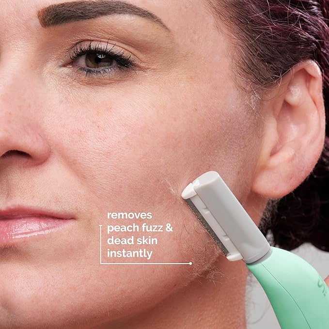 SPA SCIENCES - SIMA Patented Dermaplane Razor for Women Face – Painless 2-in-1 Facial Exfoliation & Peach Fuzz Hair Removal – Anti-Aging – 3 Speeds – Rechargeable – 21 Weeks Treatment
