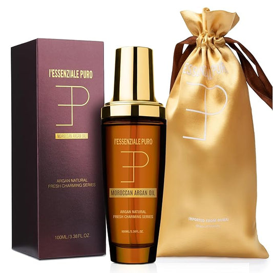 Dubai Premium Elixir – Moroccan Argan Oil for Silky Hair & Skin – Lightweight Hydrating Moroccan Hair Oil & Body Oil – Add Shine, Smooth Frizz, Moisturize Skin – Nourishing Hair Treatment Oil
