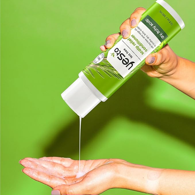Yes To Tea Tree Scalp Relief Conditioner, Finishing Step To Calm Dry Itchy Scalp, Hydrates & Softens Hair With Long Lasting Moisture, With Tea Tree & Sage Oil, Natural, Cruelty Free, 12 Fl Oz 2PK