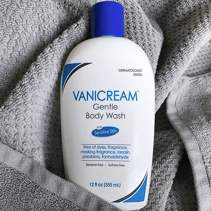 Vanicream, Free and Clear Shampoo, Conditioner and Body Wash Set, For Sensitive Skin, Fragrance and Paraben Free - 12 Ounce