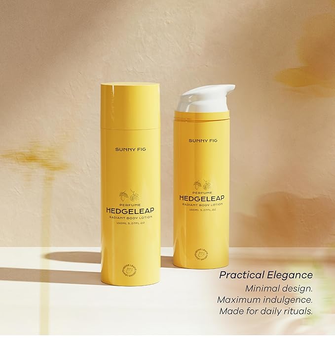 Luxe Perfume Body Lotion - Golden Citrus Fig with Amber & Elegant Floral | Long-Lasting Hydration | Lightweight with Niacinamide & Hyaluronic Acid | Clean Beauty Eco Lotion (5.07 Fl Oz)