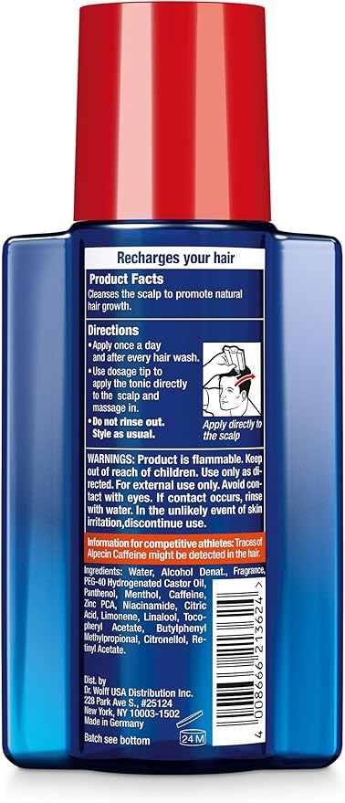 Alpecin After Shampoo Caffeine Liquid 6.76 fl oz (Pack of 3) I Topical Solution for Men's Thinning Hair I Promotes Natural Hair Growth I Sulfate Free with Concentrated Caffeine