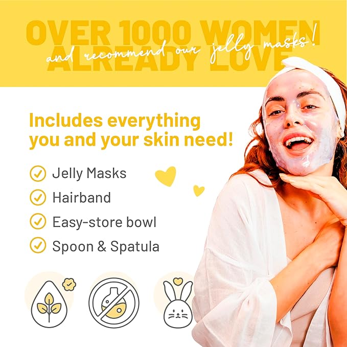 BRÜUN Peel-Off Chamomile Jelly Mask for Face Care – A 23 fl oz Rubber Mask Jar for 30 to 35 Treatments – A Skin Care Moisturizing Gel Mask of Spa Set for Men, Women and Adults