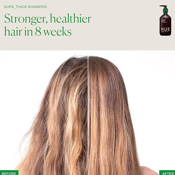 The Nue Co. SUPA THICK SHAMPOO, Supports Hair Growth and Scalp Health, Hydrating, For All Hair Types, Vegan, 8.45 fl oz