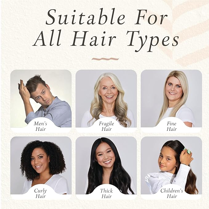 Manta Original Anti-Breakage Hairbrush – Gentle Detangling Brush for Wet & Dry Hair, Flexible Hairbrush for All Types, Healthy Hair Care for Women & Men, White