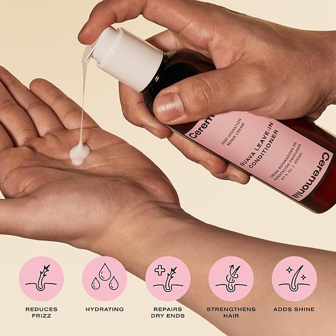 Ceremonia Guava Leave-In Conditioner, 6.70 Fl Oz (Pack of 1)