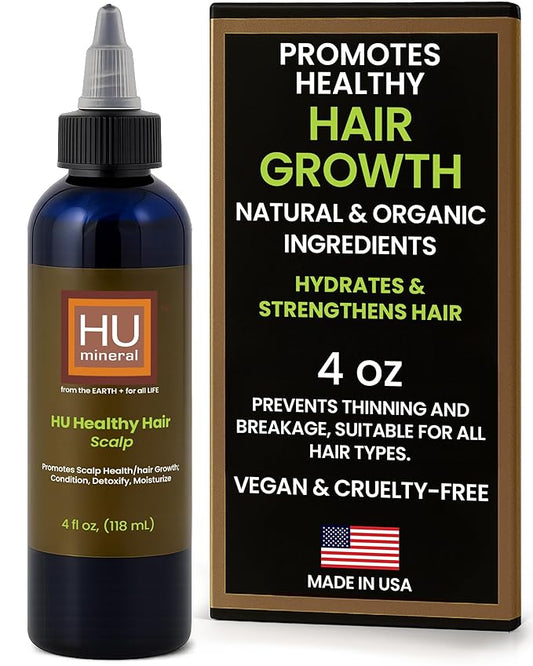 Healthy Hair Oil & Scalp Oil – Hair Oils for Hair Growth with Organic Coconut Oil, Peppermint, Tea Tree, Jojoba, Rosemary for Hair Growth & Lavender Oil – 4 oz