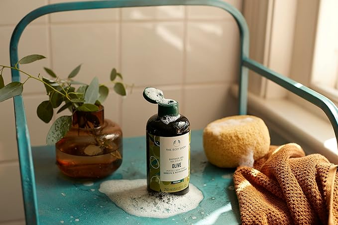 The Body Shop Olive Shower Gel, Paraben-Free Body Wash, 8.4 Fl Oz (Pack of 1)