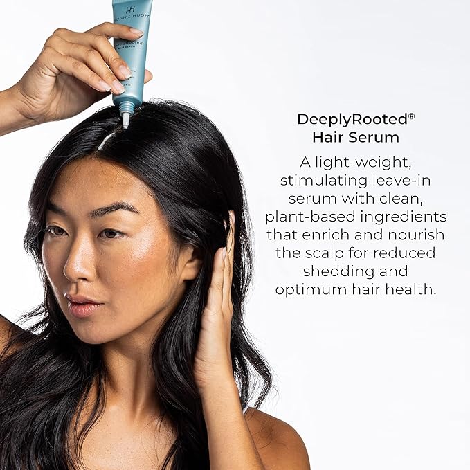 Hush & Hush DeeplyRooted Hair Serum - Cellular Restoring Treatment For Thin, Aging Hair - Plant Based Hair Care Products For Women & Men (60 mL / 2 fl. oz)