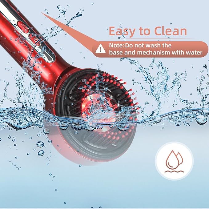 hair oil applicator scalp massager hair growth oil massager for scalp growth wand 3 in 1，Women‘s Gifts(RedGry)