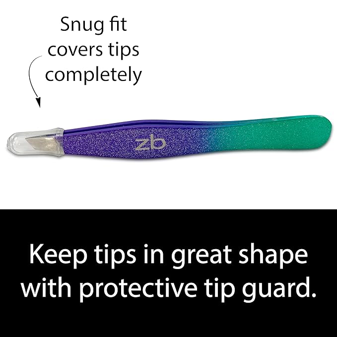 Tweezers - Limited Edition Mermaid Slant Tip - Best Tweezer for Eyebrow, Facial Hair Removal and your Precision Needs