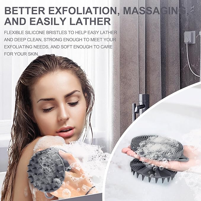 Innerneed 2-in-1 silicone body scrubber