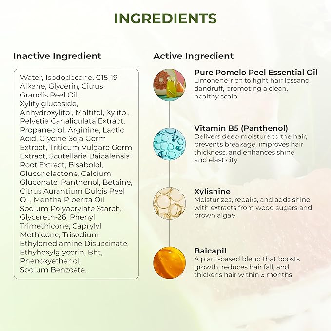 Cocoon Hair Repair Set (SAVE 25%): Pomelo Tonic (4.7 fl oz), Shampoo (10.4 fl oz), and Conditioner (10.4 fl oz)