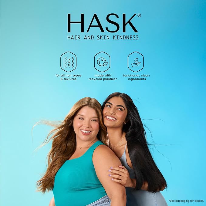 HASK Intensive Repair Hair Oil & Strength & Length Boosting Scalp and Hair Serum - Repairs Damage, Strengthens, Adds Shine & Moisture, Prevents Breakage, Sulfate-Free, Cruelty-Free