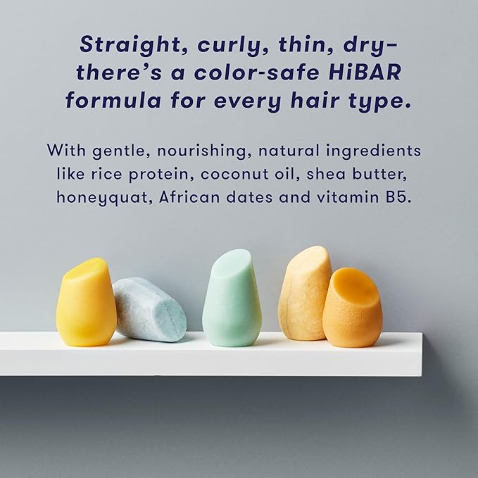 HiBAR - Maintain Shampoo & Conditioner Set - For Well-Balanced Hair - Cleanse & Nourish - Honey, Shea Butter, Coconut Oil & Vitamin B5 - Plastic, Soap, Paraben & Sulfate-Free -Color Safe -2 Solid Bars