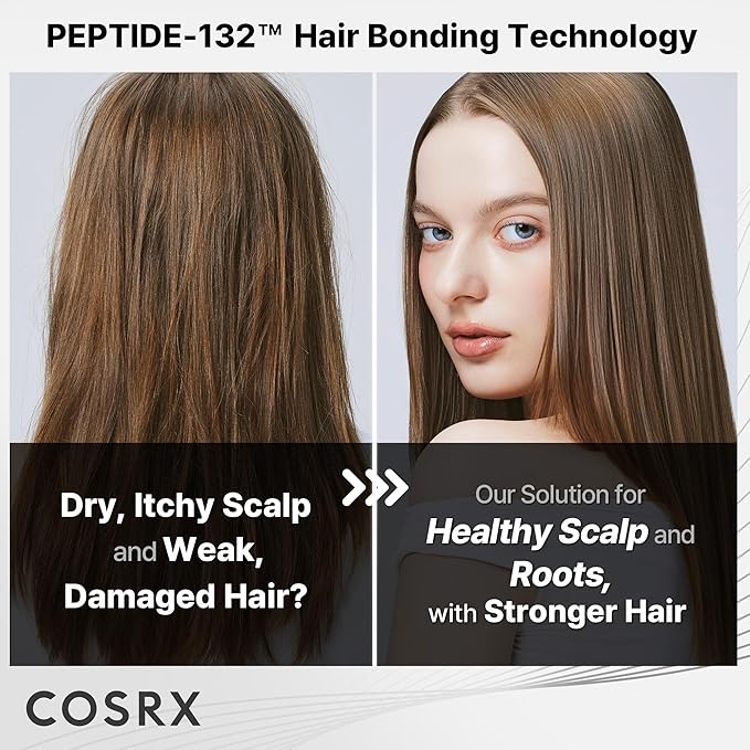 COSRX PEPTIDE 132 Hair Care Set - Bonding Shampoo, Treatment & Oil Serum, Bond Repair Treatment Hair Gift Set for Damaged, Dry Hair, Daily Scalp Treatment for Dandruff, Dry, Itchy or Flaky Scalp