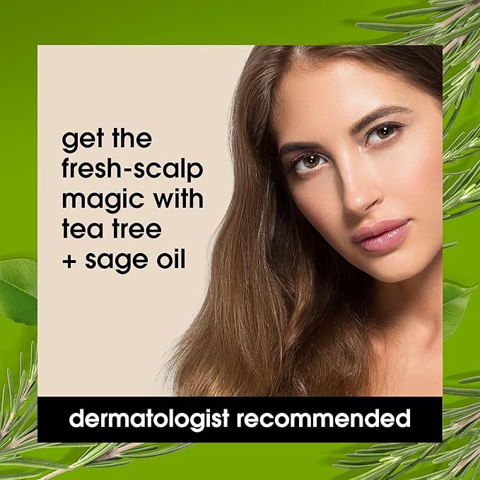 Yes To Tea Tree Scalp Relief Conditioner - Calms Dry Itchy Scalp, Hydrates & Softens With Tea Tree Oil & Sage, Natural, Vegan, Cruelty-Free, 12 Fl Oz