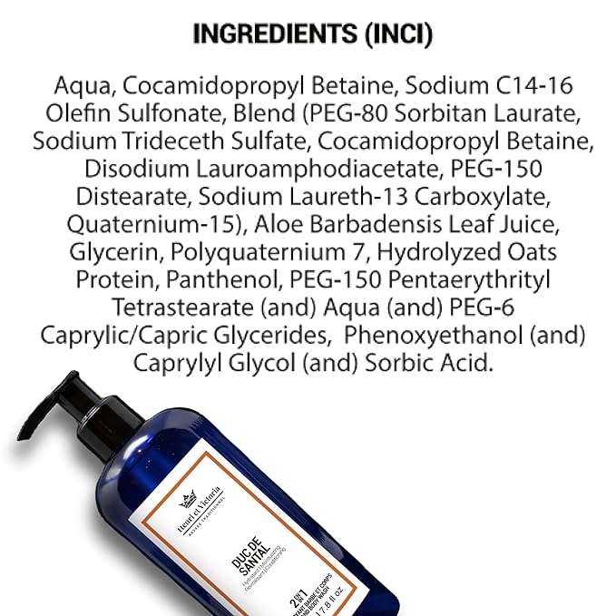 Duc de Santal Beard Wash Body Wash For Men Hand Made | Moisturizing and soothing | 8oz