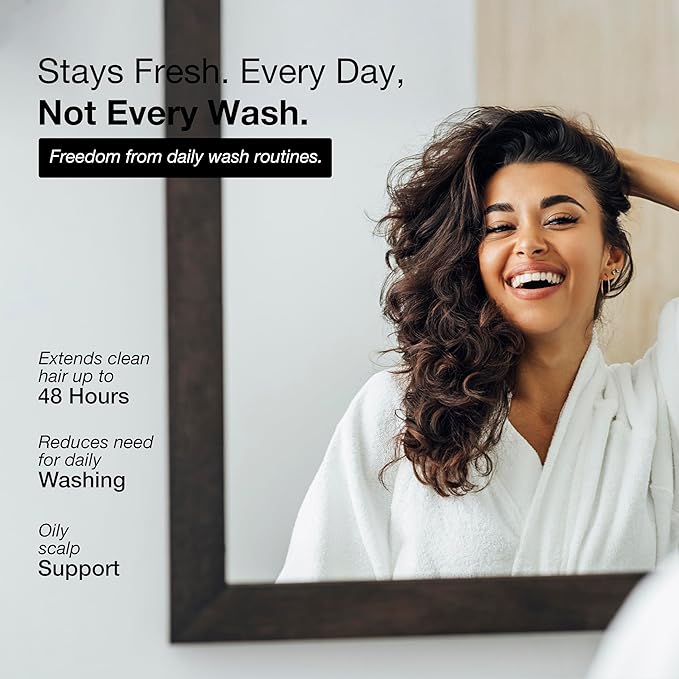 GK HAIR Balancing Shampoo and Conditioner Set for Oily Hair Upto 72-Hour Freshness Best Shampoo and Conditioner for Greasy Scalp Build Up Dirt, Skip the Daily Wash, Gentle Fragrance 10.1 Fl Oz