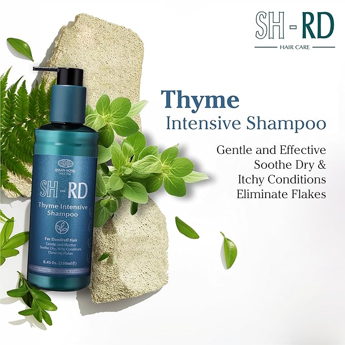 SH-RD Thyme Intensive Shampoo for Itchy Scalp and Dandruff Relief | 1% Zinc Pyrithione Added | Soothing, Rebalancing Scalp Condition - 3.38oz/100ml