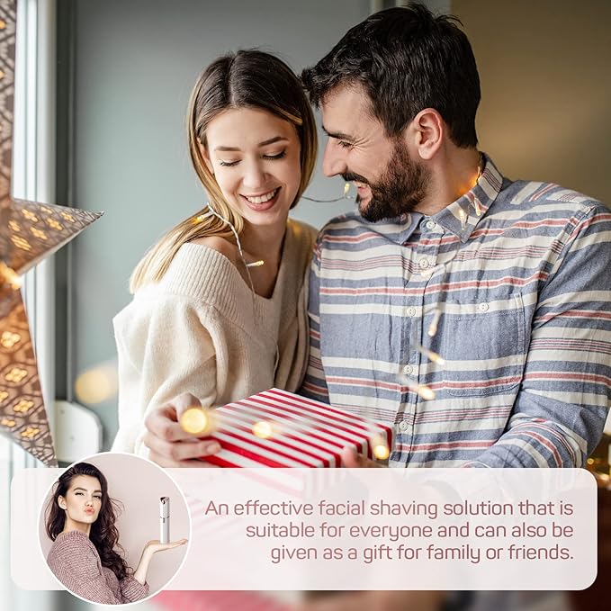 Facial Hair Removal for Women, Gurelax Facial Hair Remover, Hair Removal Device for Peach Fuzz, Chin, Upper Lip, with Flannel Bag