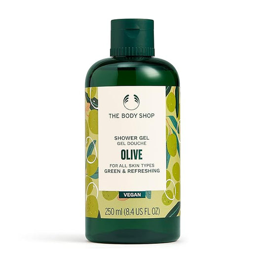 The Body Shop Olive Shower Gel, Paraben-Free Body Wash, 8.4 Fl Oz (Pack of 1)