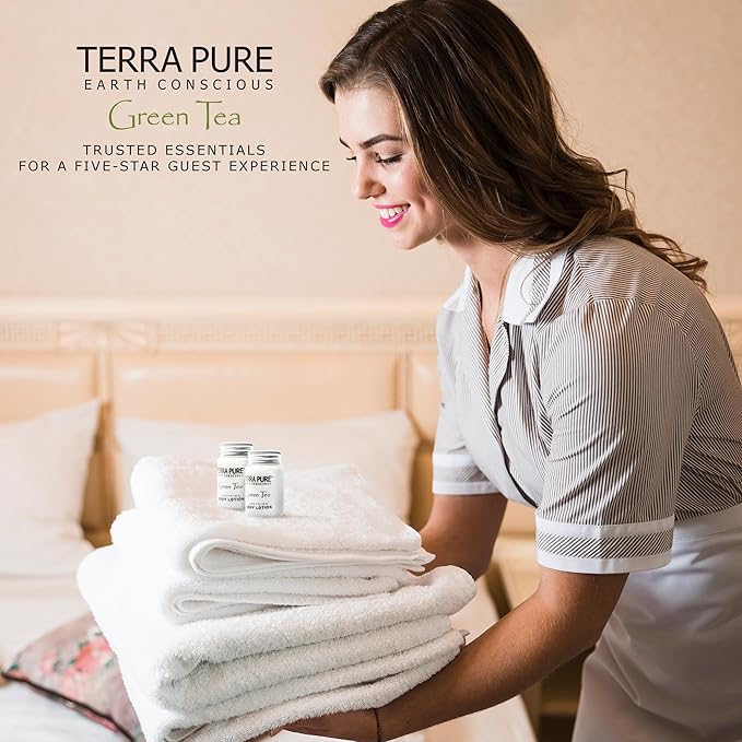 Terra Pure Body Lotion, Travel Size Hotel Amenities, 1 oz (Case of 300)