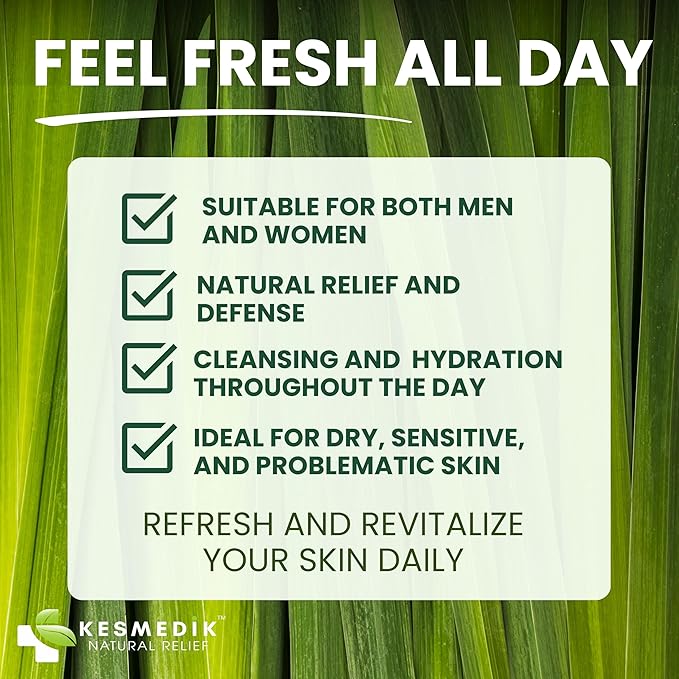 Tea Tree & Lemongrass Body Wash MaxTherapy, Itchy Skin Relief, Fights Body Odor, Soothes Jock Itch, Athlete's Foot, Ringworm & Sensitive Skin, Men & Women, 2-Pack, Limited Edition