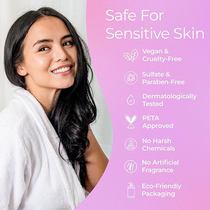 Tree to Tub Lavender Dry Hair Shampoo for Sensitive Scalp - Gentle Hydrating Dry Scalp Shampoo for Women & Men, Moisturizing Sulfate Free Shampoo w/Organic Argan Oil, Chamomile, All Natural Aloe Vera