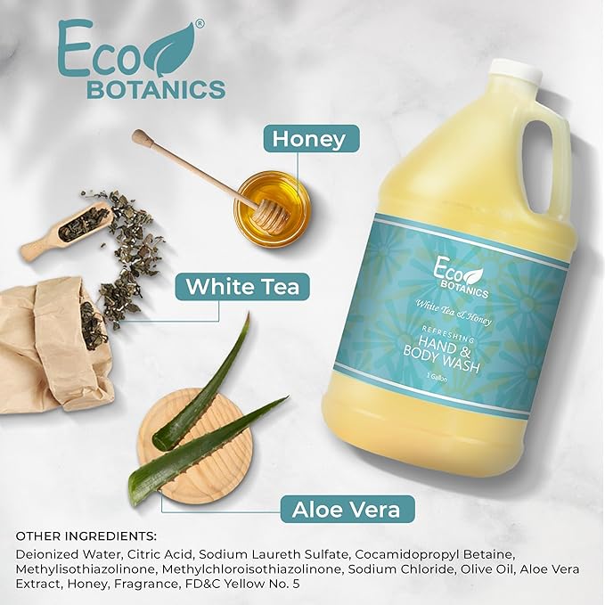 Terra Pure Eco Botanics Hotel Body Wash/Hand Soap | 1 Gallon | Designed to Refill Soap Dispensers (Single)