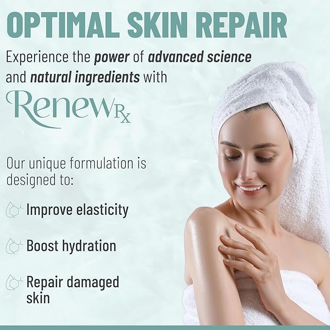 Collagen + Elastin Restorative Skin Strengthening Oil, Moisturizing Body Oil – Hydrating & Firming Skin Care, Vegan Skincare, 10 fl oz