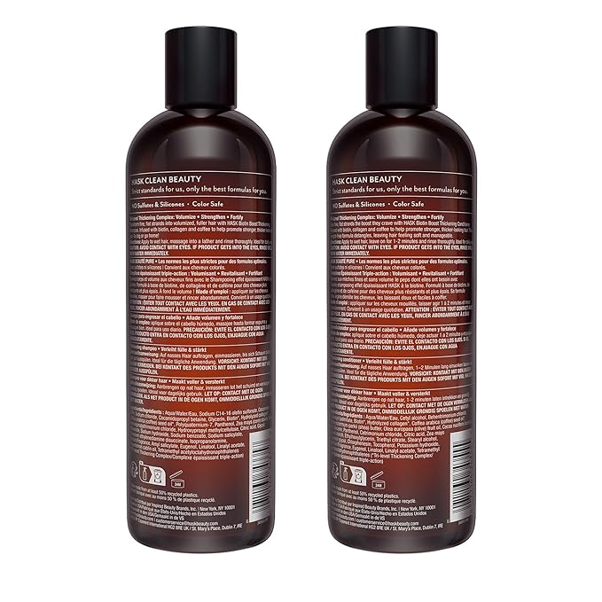HASK Biotin Boost Thickening Shampoo + Conditioner Set | Adds Fullness, Strengthens, Volumizes, Sulfate-Free, Paraben-Free, Gluten-Free, Color Safe