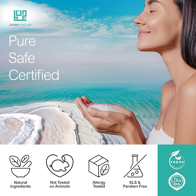 Juman Dead Sea Minerals Hair Shampoo and Conditioner Set | Scalp Care for All Skin Types | Enriched with Plant Extracts | Free from Sulfates & Parabens | Vegan | Pack of 2