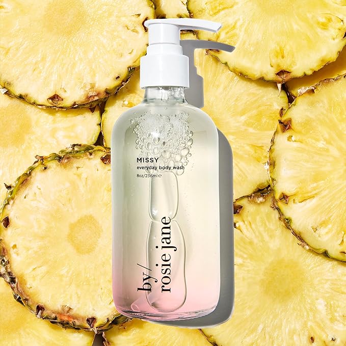 By Rosie Jane Everyday Body Wash (Missy) - Hydrating Body Wash Made with Organic White Tea Extract & Cocoa Extract - Repairs Skin Elasticity & Collagen - Vegan & Non-Toxic (8 Fl Oz)